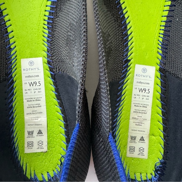 Rothy's The Point Gray Camo Pointed Flats 9.5 - Picture 7 of 9